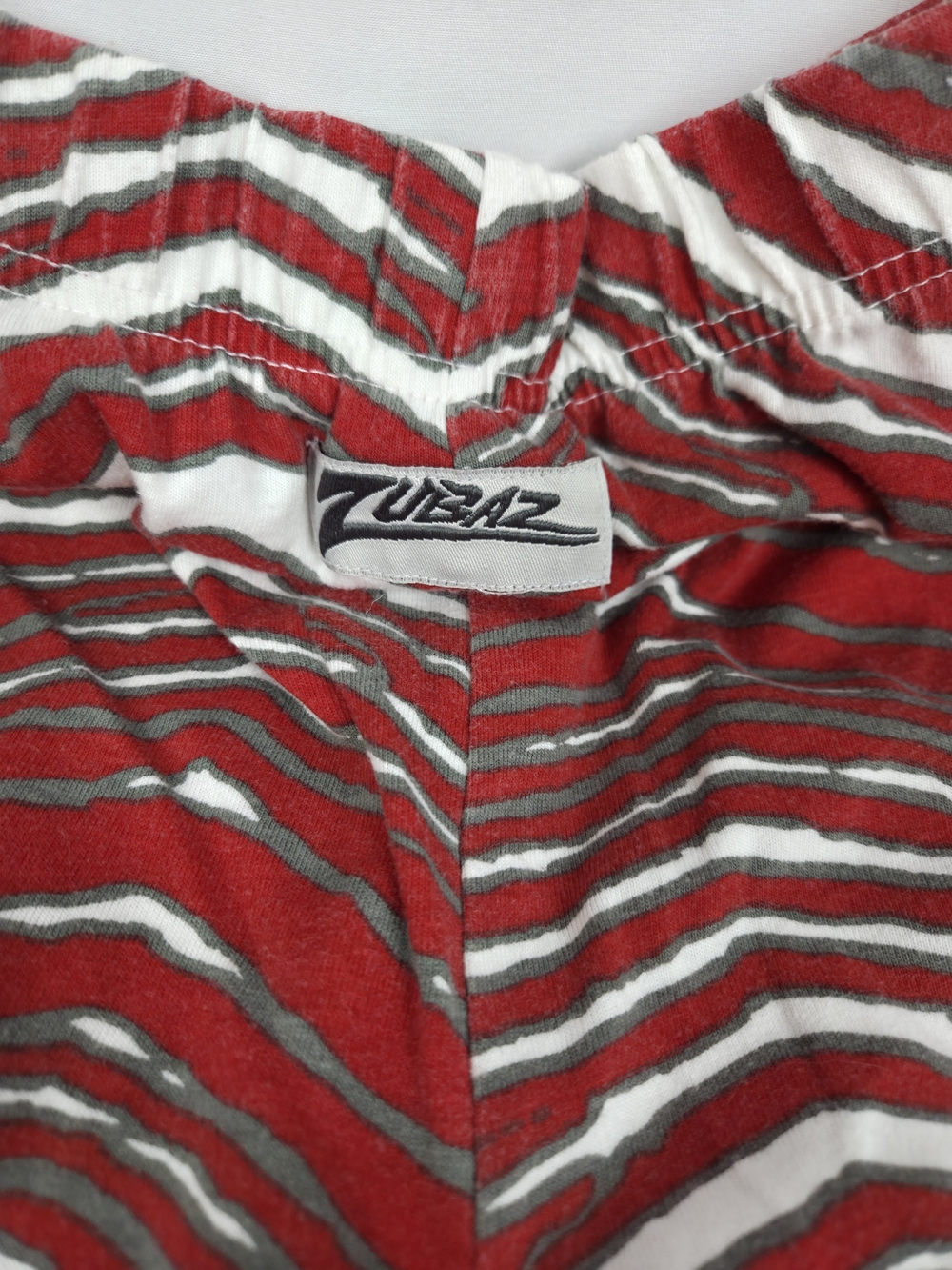 ZUBAZ!!!!Wide Leg Zebra-Print Pants in Red and White
